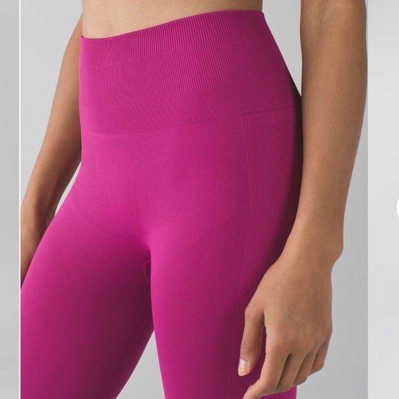 Lululemon Zone In Tight 25” in color raspberry - Picture 2 of 6